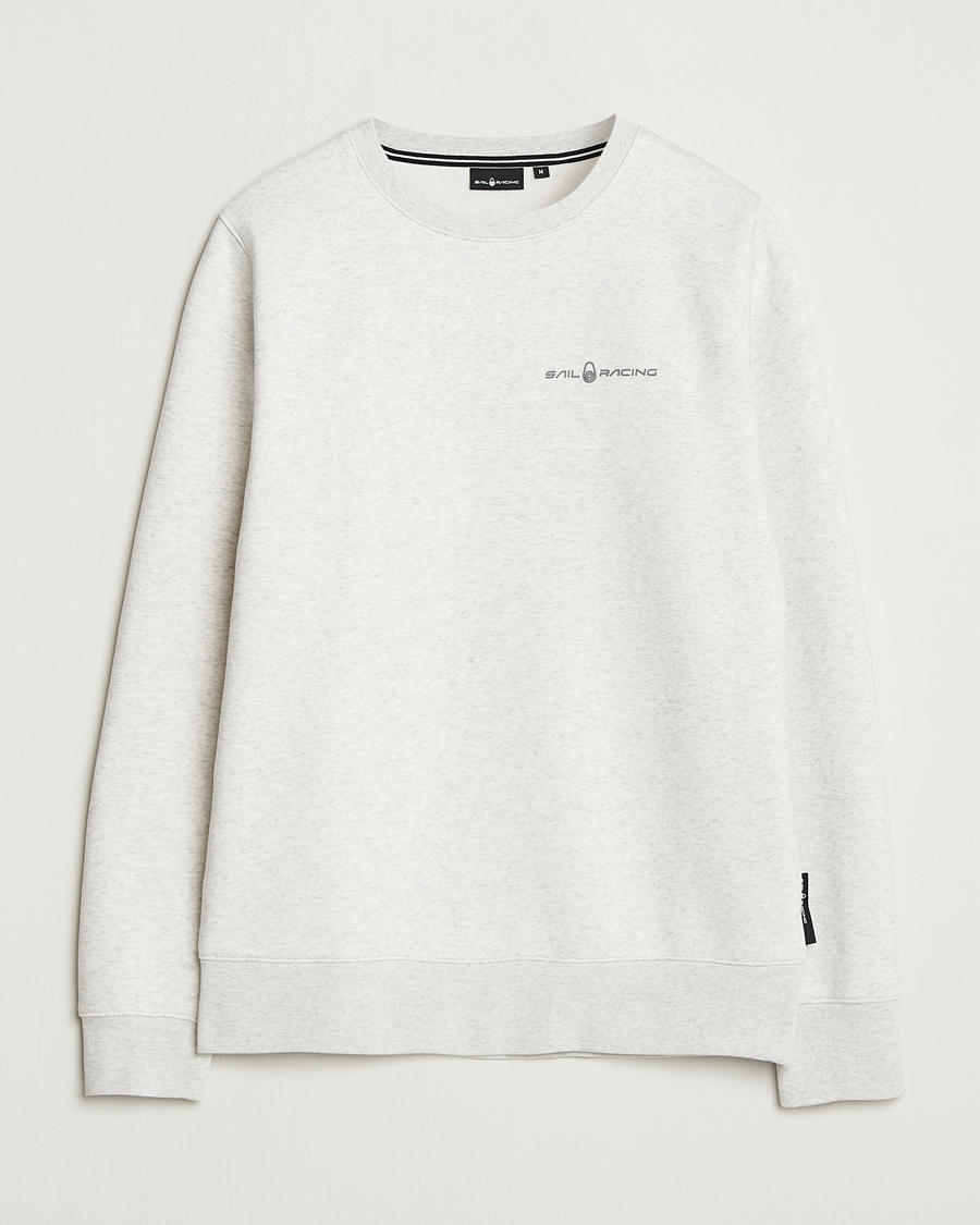 Men | Sweaters & Knitwear | Sail Racing | Bowman Crew Neck Sweatshirt Light Grey Melange