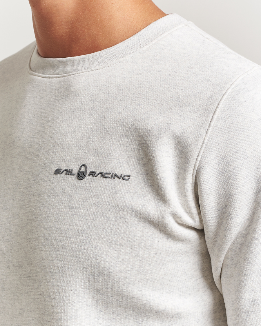 Men | Sweaters & Knitwear | Sail Racing | Bowman Crew Neck Sweatshirt Light Grey Melange