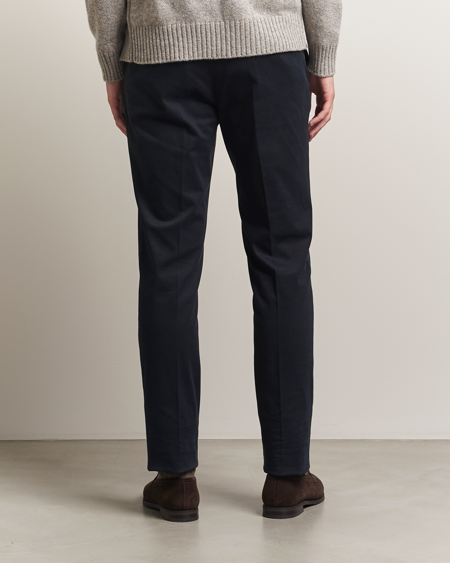 Men | Trousers | Incotex | Slim Fit Cotton Stretch Chinos Navy
