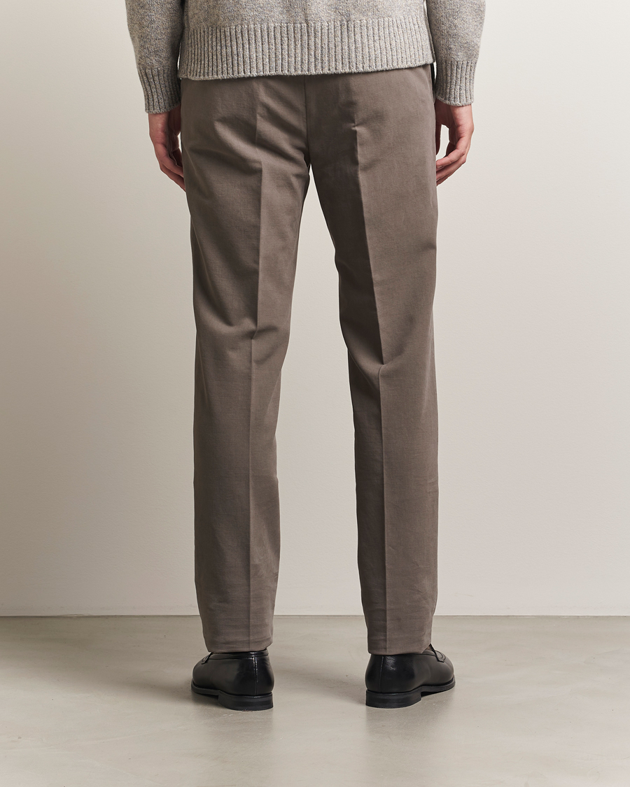 Men | Trousers | Incotex | Regular Fit Cotton Stretch Chinos Grey