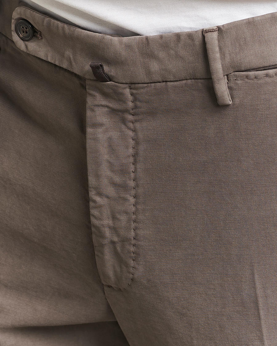 Men | Trousers | Incotex | Regular Fit Cotton Stretch Chinos Grey