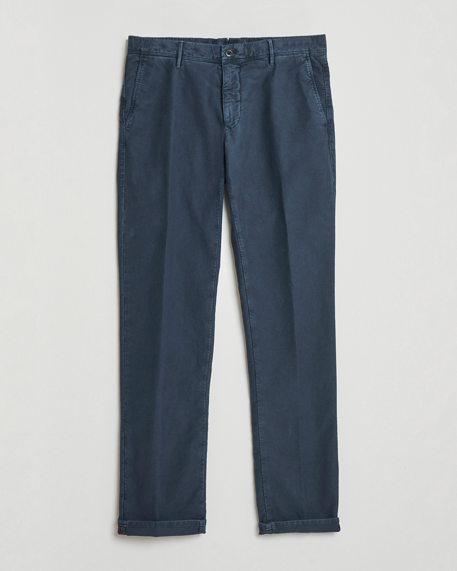 Incotex Slim Fit Garment Dyed Slacks Navy at CareOfCarl.com