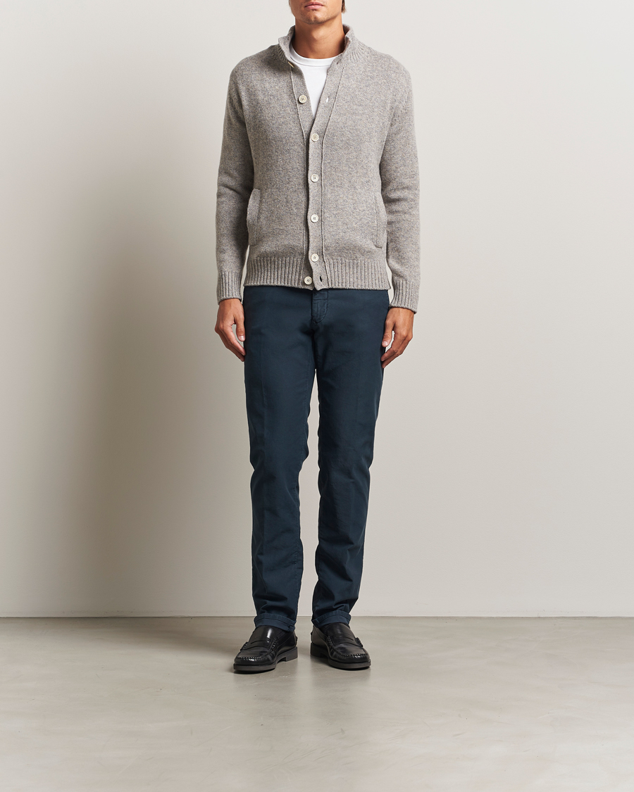 Incotex Slim Fit Garment Dyed Slacks Navy at CareOfCarl.com