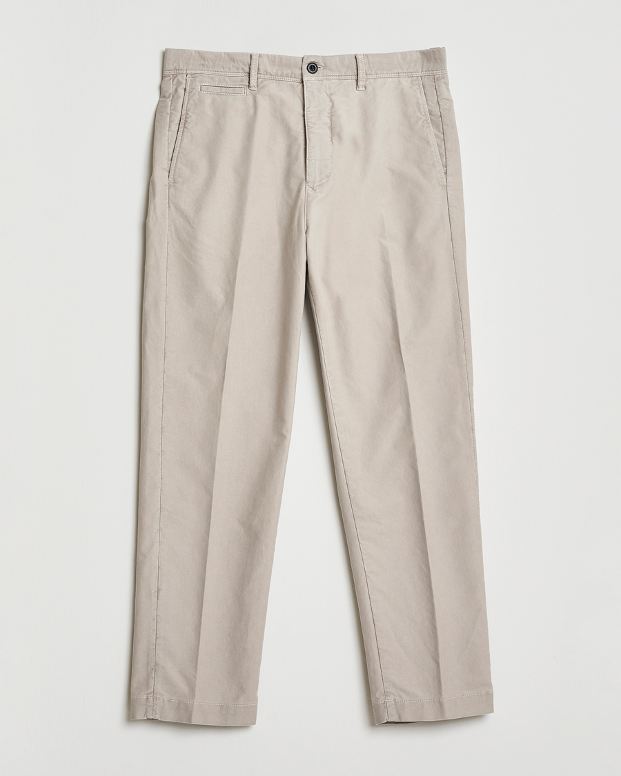 Men | Trousers | Incotex | Regular Fit Garment Dyed Slacks Beige