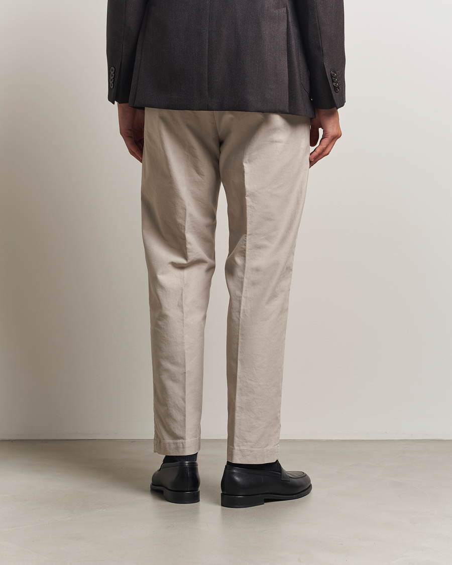 Men | Trousers | Incotex | Regular Fit Garment Dyed Slacks Beige