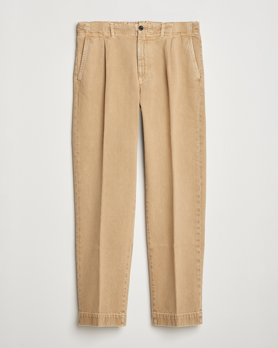 Incotex Regular Fit Bull Denim Slacks Beige at CareOfCarl.com