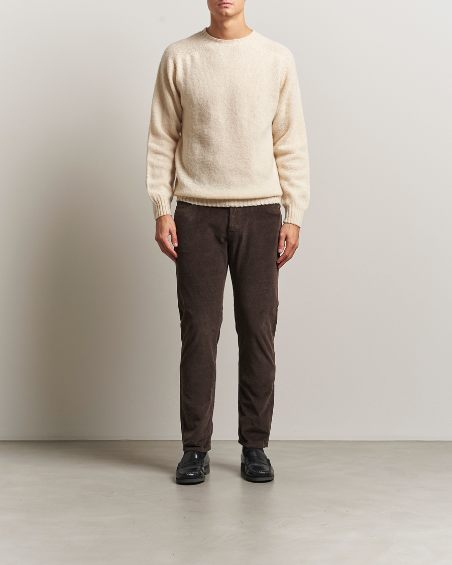 Men | Trousers | Jacob Cohën | Bard 5-Pocket Medium Corduroy Trousers Brown