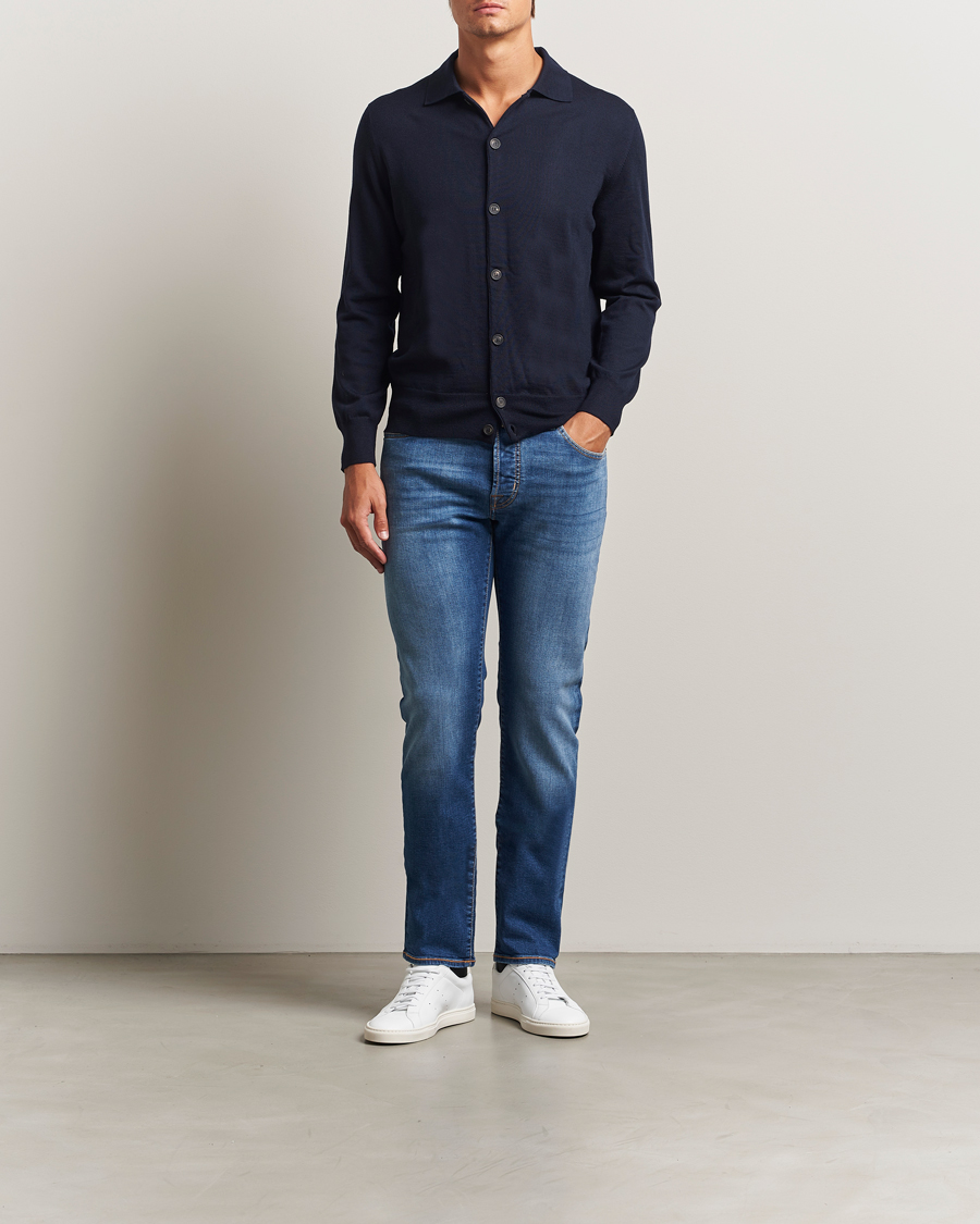 Men | Jeans | Jacob Cohën | Bard Limited Edition Slim Fit Jeans Mid Blue