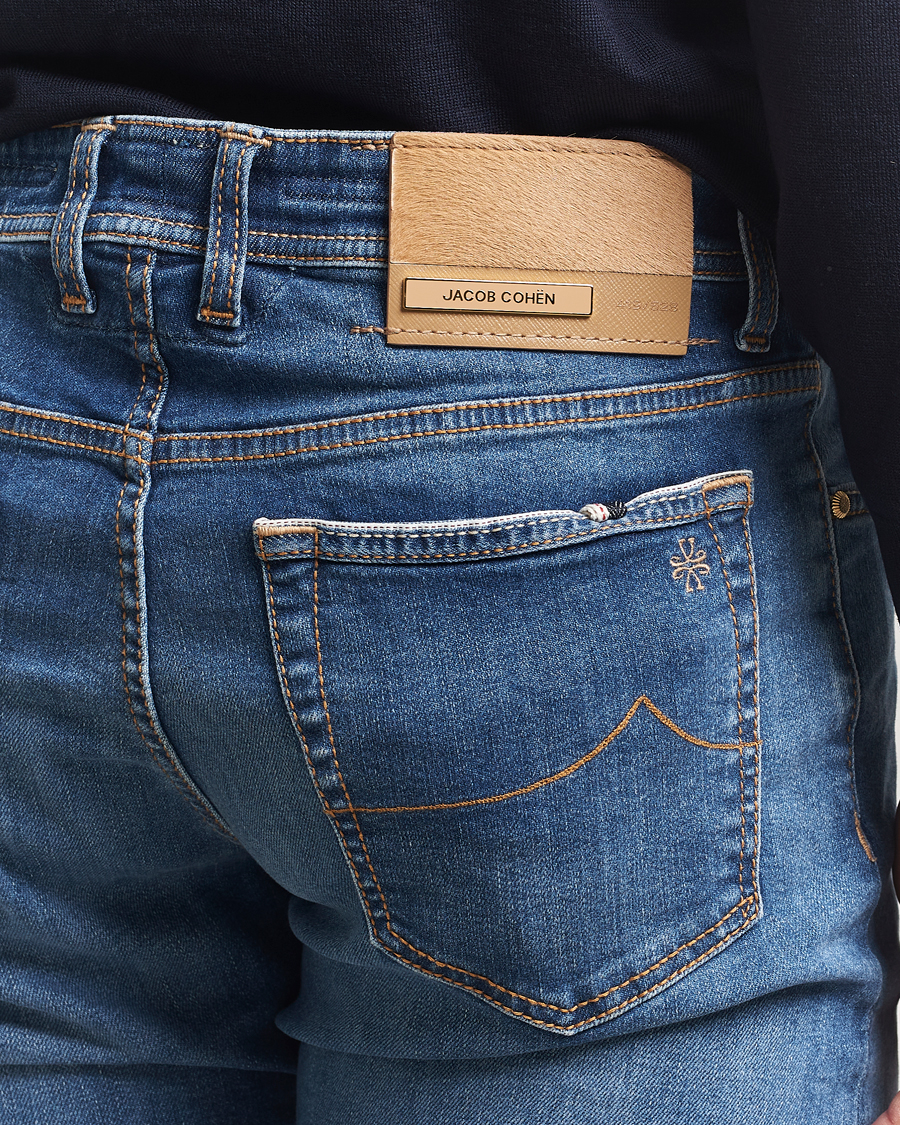 Men | Jeans | Jacob Cohën | Bard Limited Edition Slim Fit Jeans Mid Blue