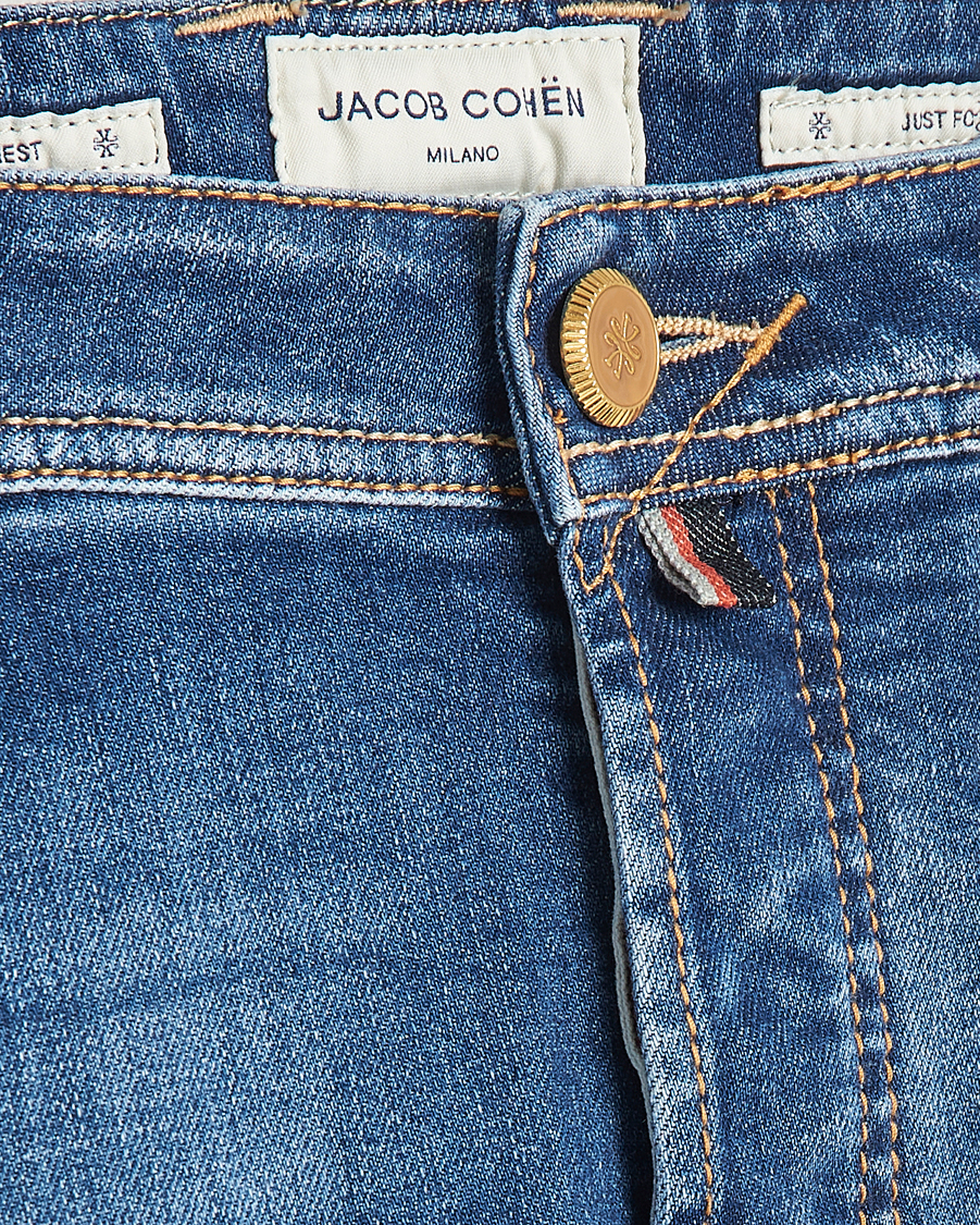 Men | Jeans | Jacob Cohën | Bard Limited Edition Slim Fit Jeans Mid Blue