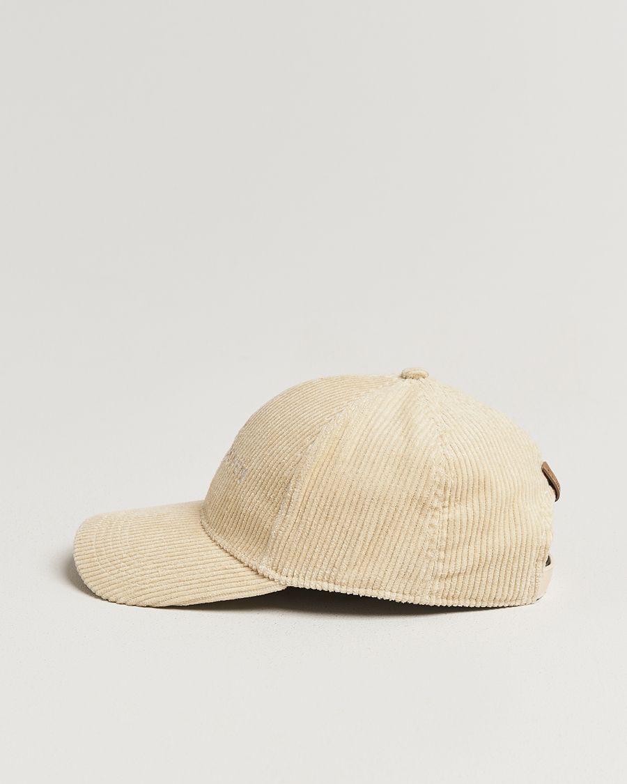 Men | Hats & Caps | Jacob Cohën | Corduroy Logo Cap Creme