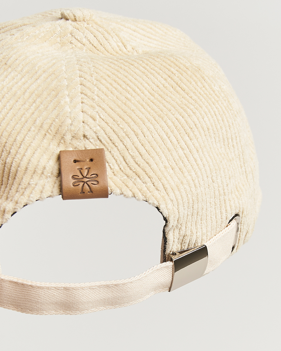 Men | Hats & Caps | Jacob Cohën | Corduroy Logo Cap Creme