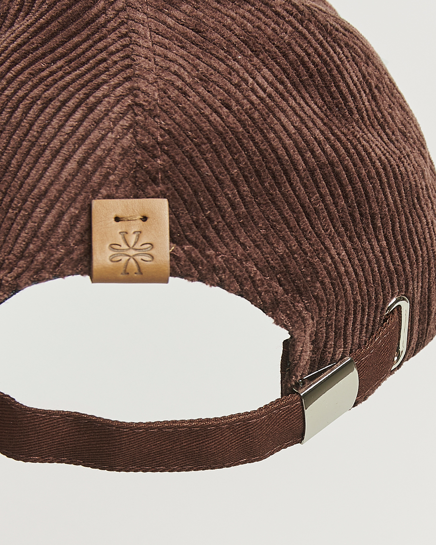 Men | Hats & Caps | Jacob Cohën | Corduroy Logo Cap Brown