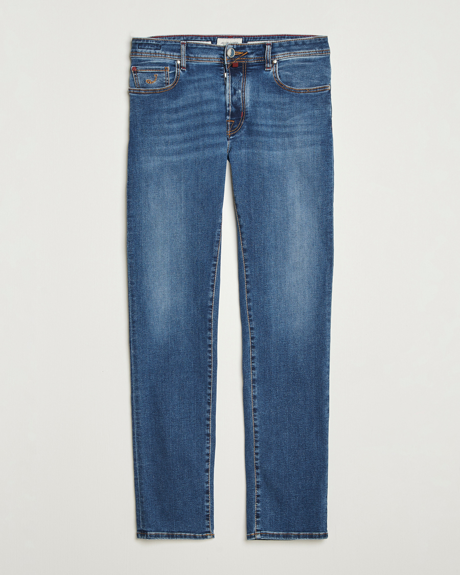 Men | Jeans | Jacob Cohën | Bard Olympics Slim Fit Stretch Jeans Medium Blue
