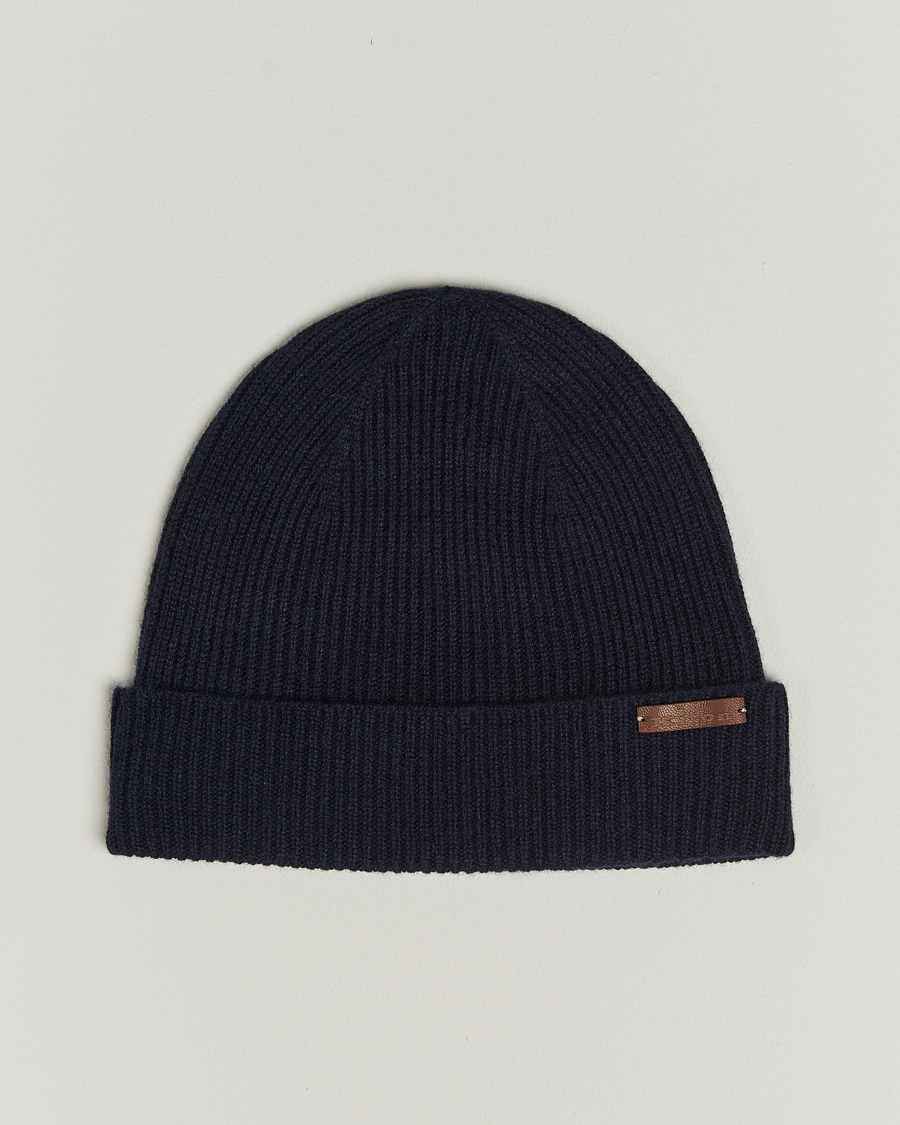 Men | Kiton Rib Cashmere Beanie Navy | Kiton | Rib Cashmere Beanie Navy
