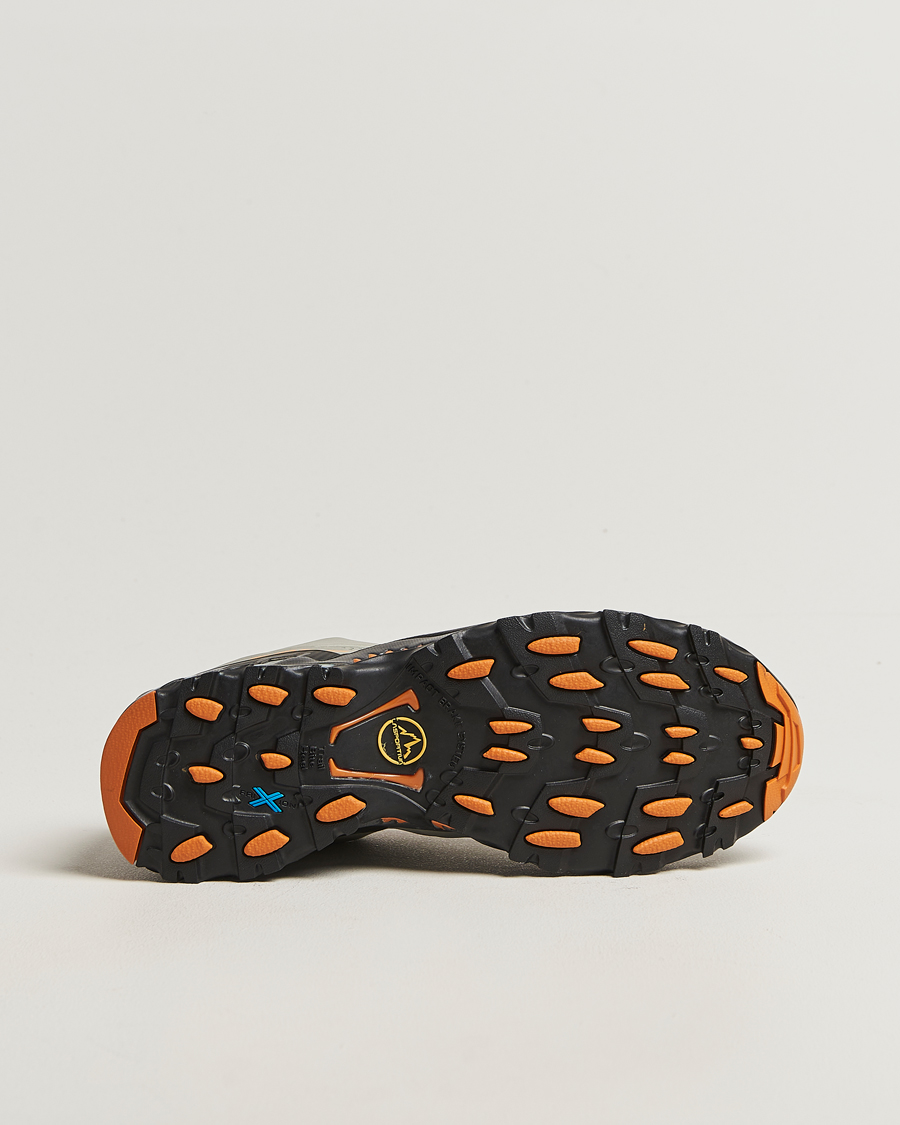 Men | Trail Sneakers | La Sportiva | Ultra Raptor II Leather GTX Grey/Marmalade