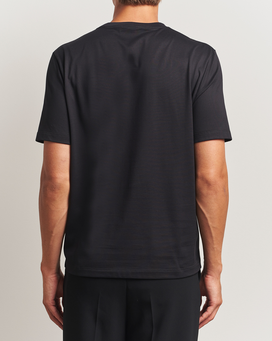Men | T-Shirts | Lanvin | Shearling Logo T-Shirt Black