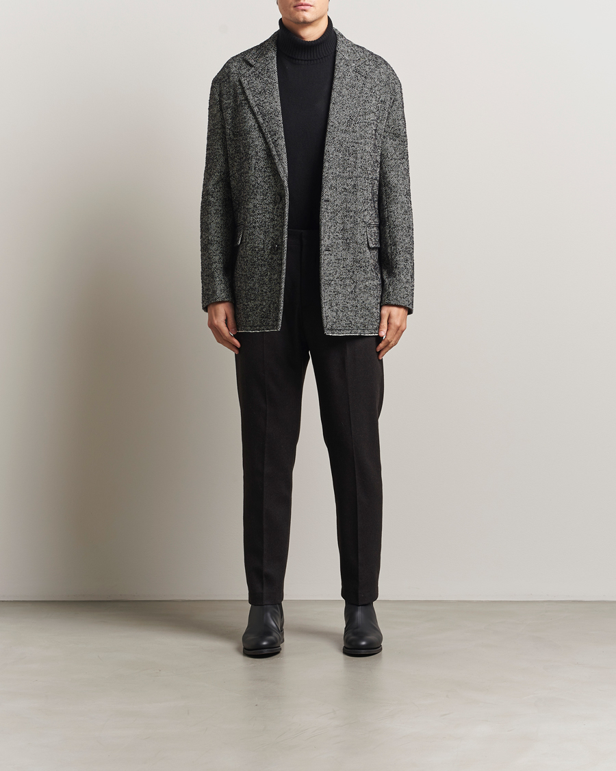 Lanvin Soft Wool Jacket Grey at CareOfCarl.com
