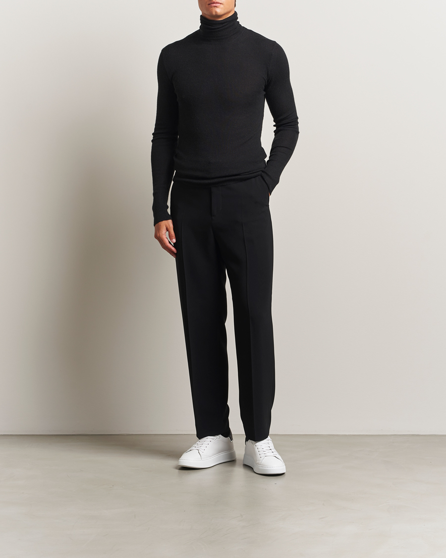 Lanvin Cashmere/Silk Rollneck Black at CareOfCarl.com