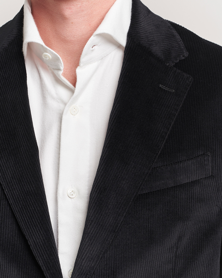 Men | Blazers | Lardini | Cotton Corduroy Blazer Black