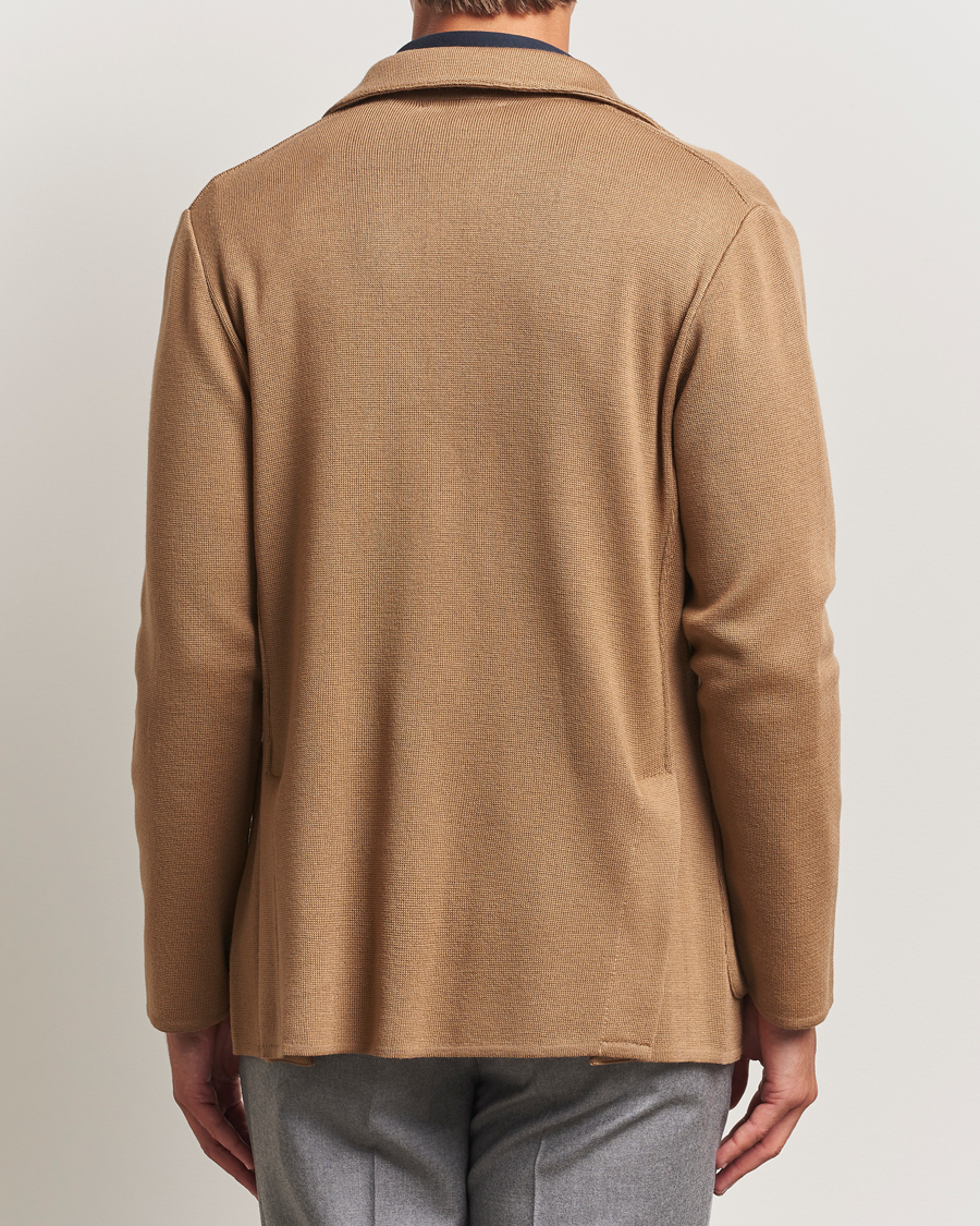 Men | Blazers | Lardini | Knitted Wool Blazer Beige