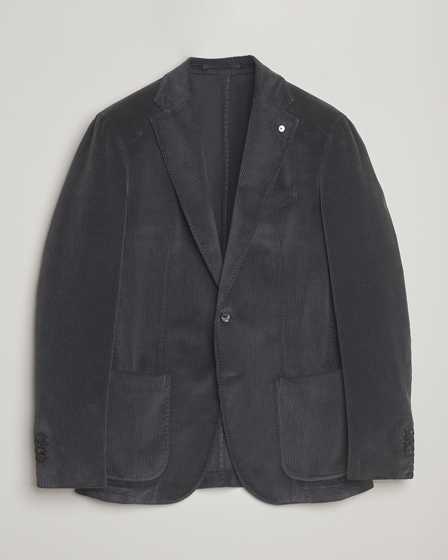 Men | Blazers | L.B.M. 1911 | Jack Corduroy Blazer Dark Grey