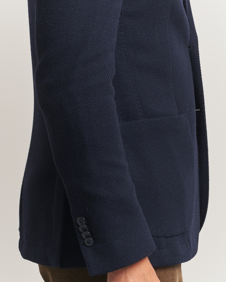 Men | Blazers | L.B.M. 1911 | Jack Fly Knitted Wool Blazer Navy