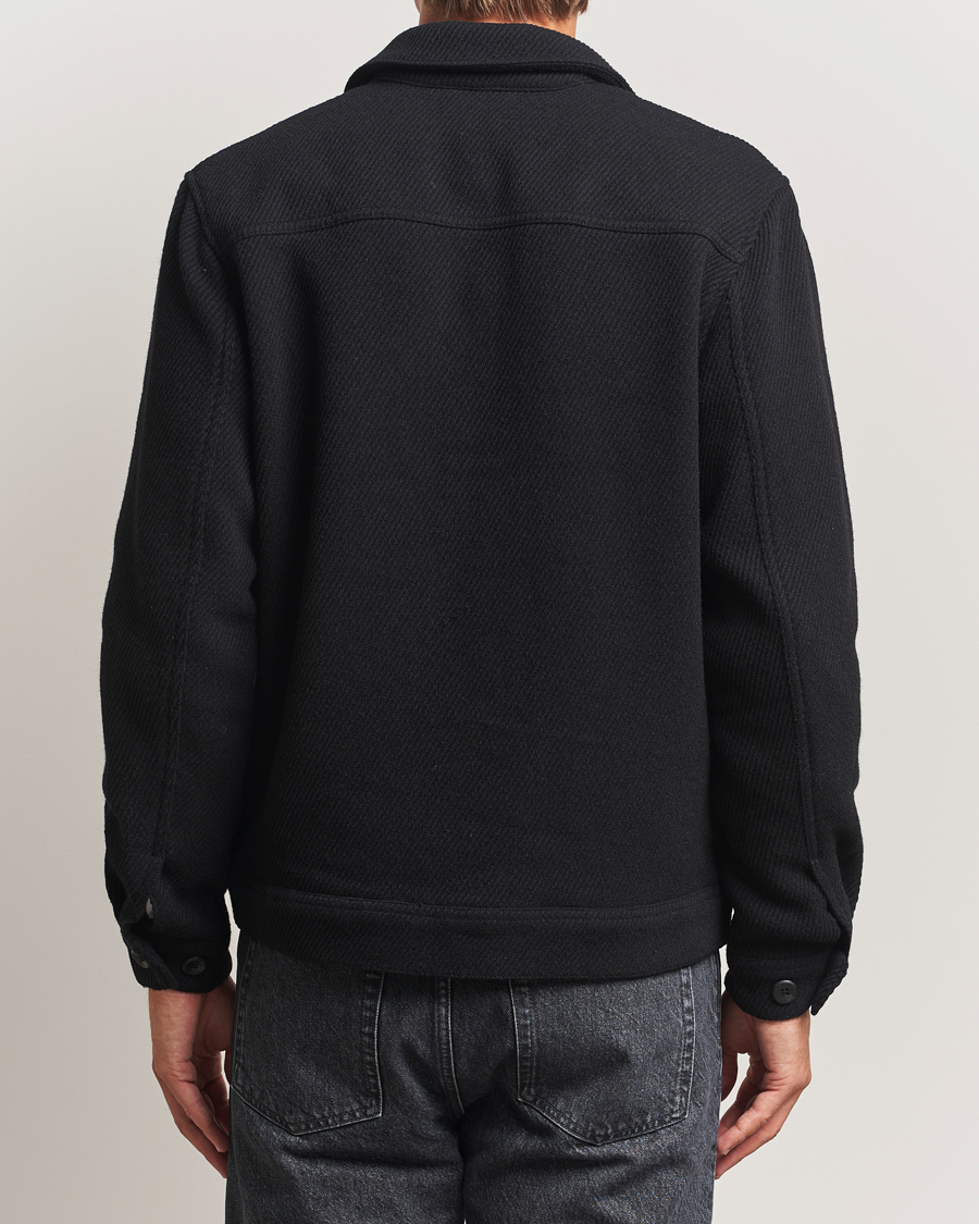 Men | Coats & Jackets | LES DEUX | Nash Twill Wool Jacket Black