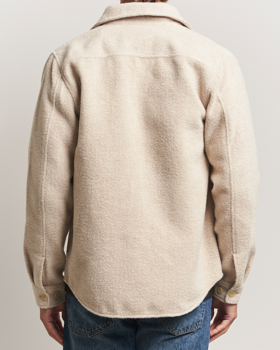 Men | Shirts | LES DEUX | Lennon Bouclé Overshirt Ivory
