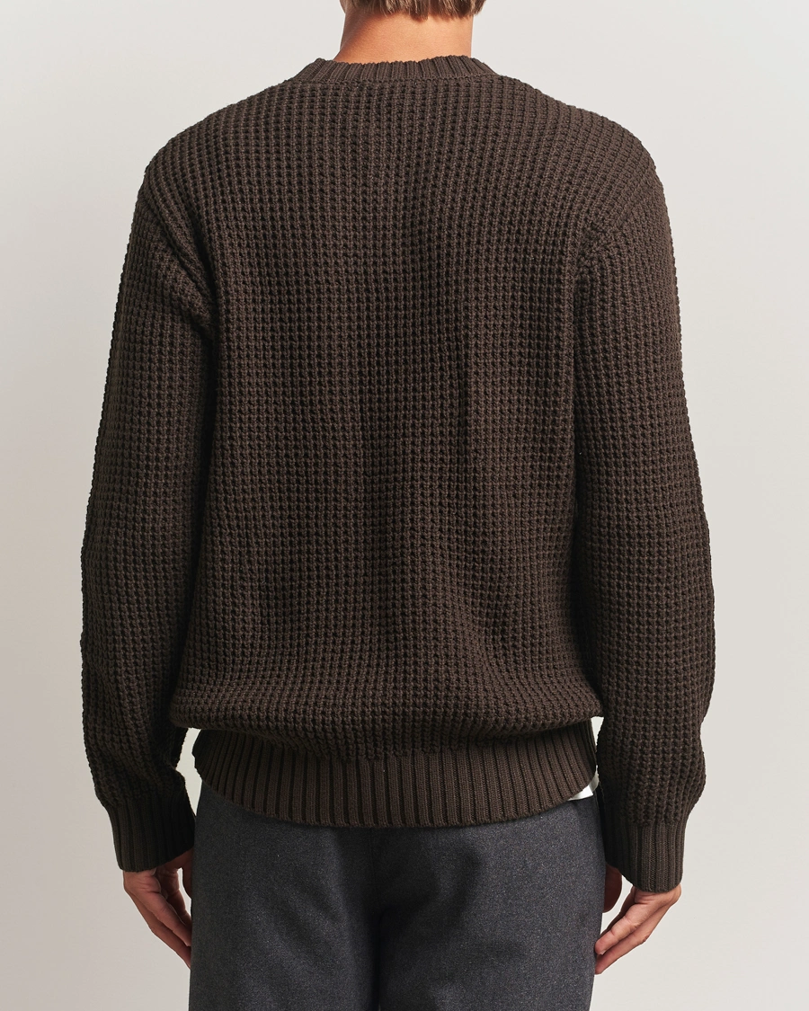 Men | Sweaters & Knitwear | LES DEUX | Alvin Cotton Waffle Crewneck Delicioso
