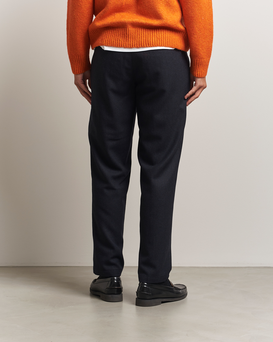 Men | Trousers | LES DEUX | Como Reg Wool Pants Dark Navy