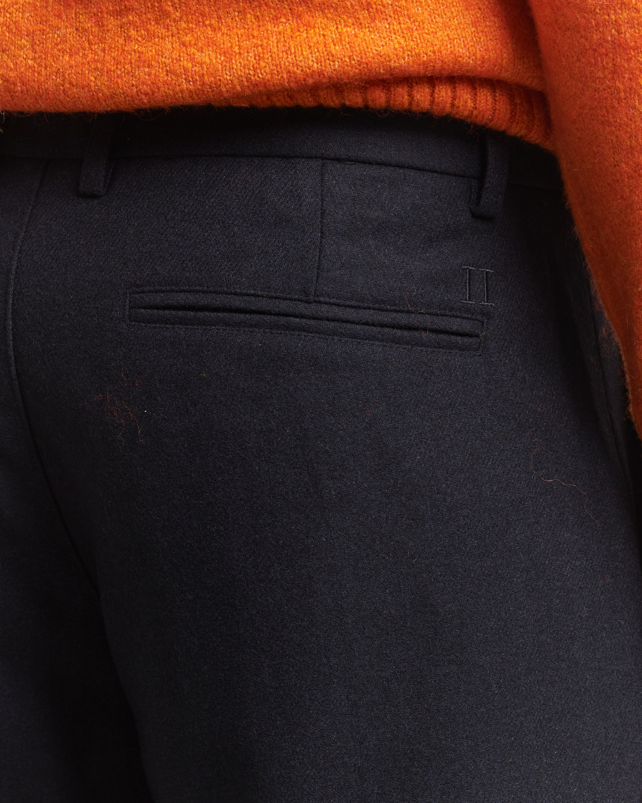 Men | Trousers | LES DEUX | Como Reg Wool Pants Dark Navy