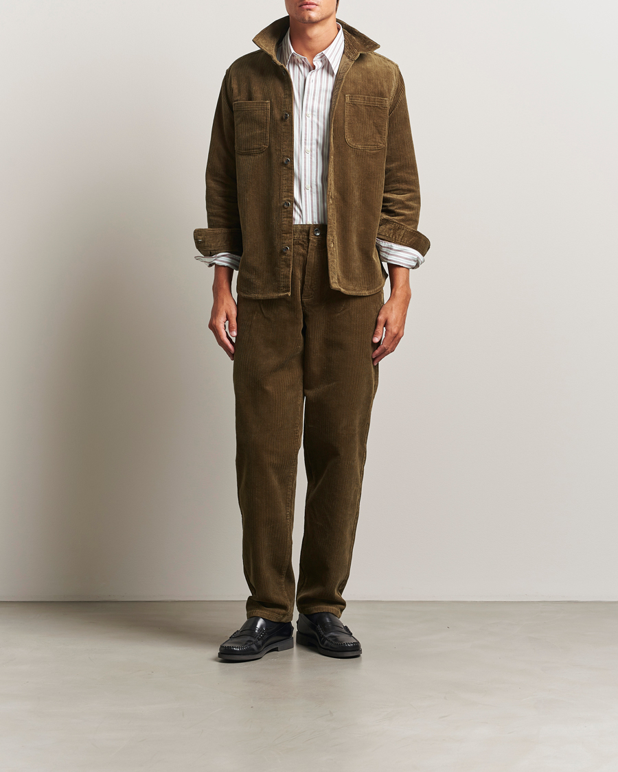 Men | Trousers | LES DEUX | Kody Corduroy Pants Military Olive