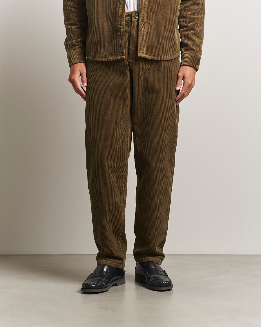 Men | Trousers | LES DEUX | Kody Corduroy Pants Military Olive