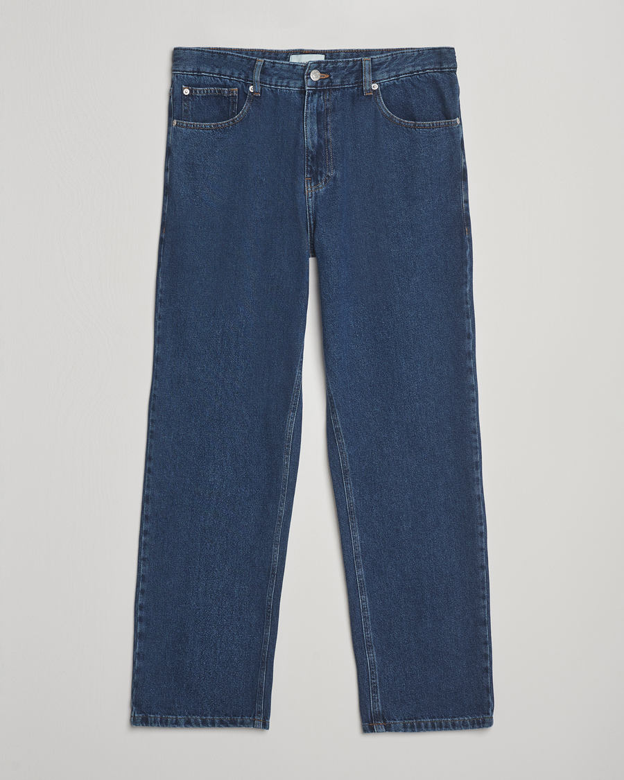 Men | Jeans | LES DEUX | Ryder Washed Denim Jeans Medium Indigo Wash