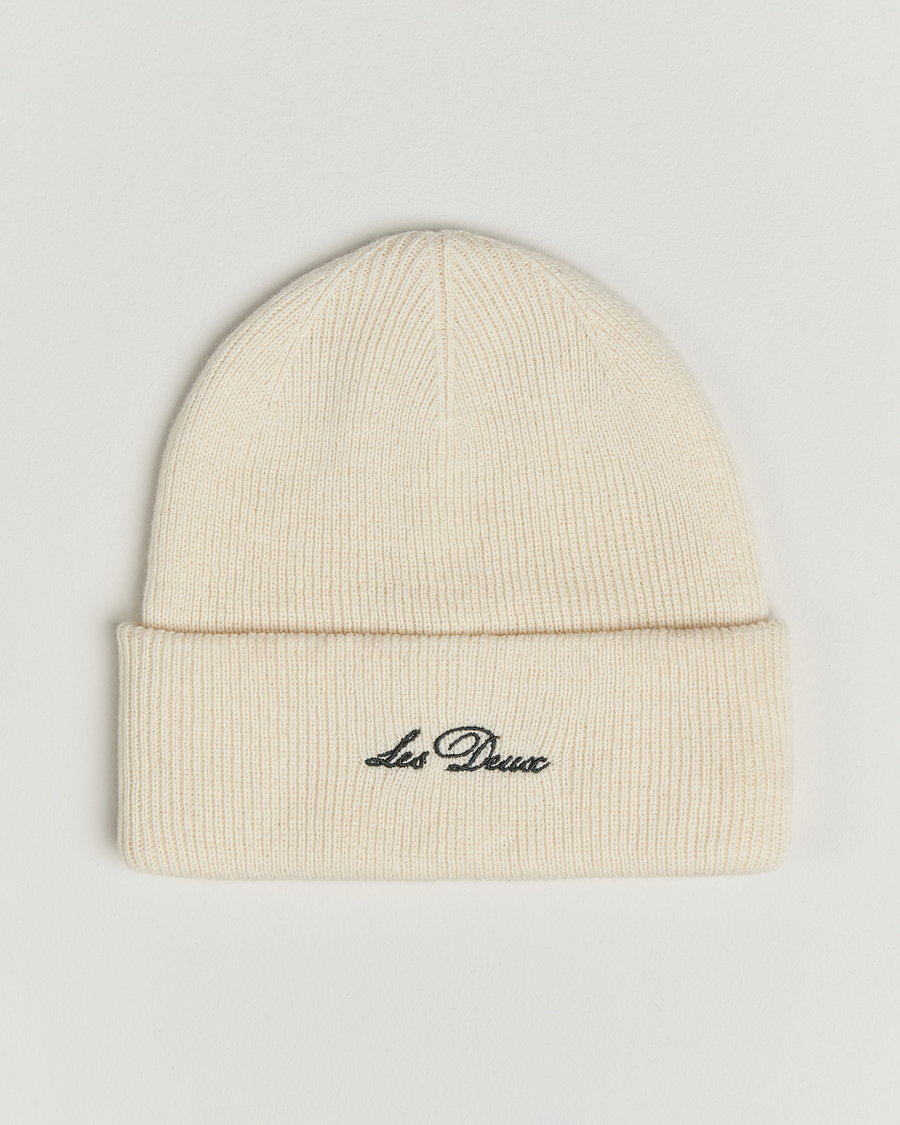 Men | Beanies | LES DEUX | Wayne Wool Beanie Ivory