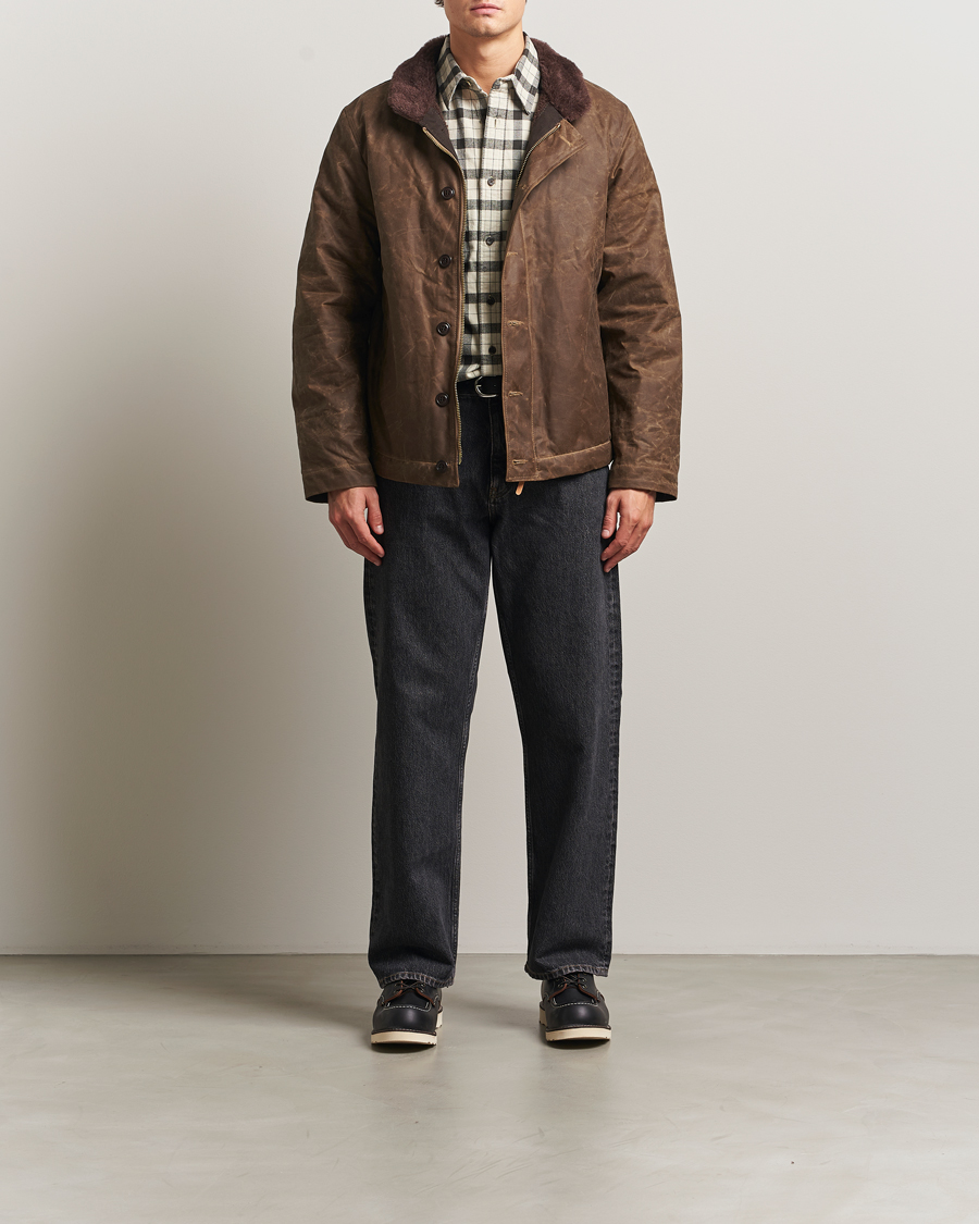 Men | Coats & Jackets | Manifattura Ceccarelli | Deck Jacket Dark Tan