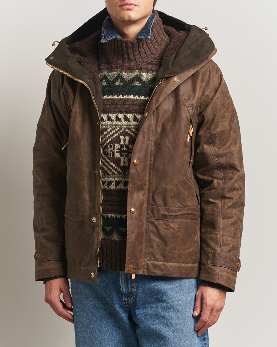 Men | Coats & Jackets | Manifattura Ceccarelli | Mountain Jacket Dark Tan