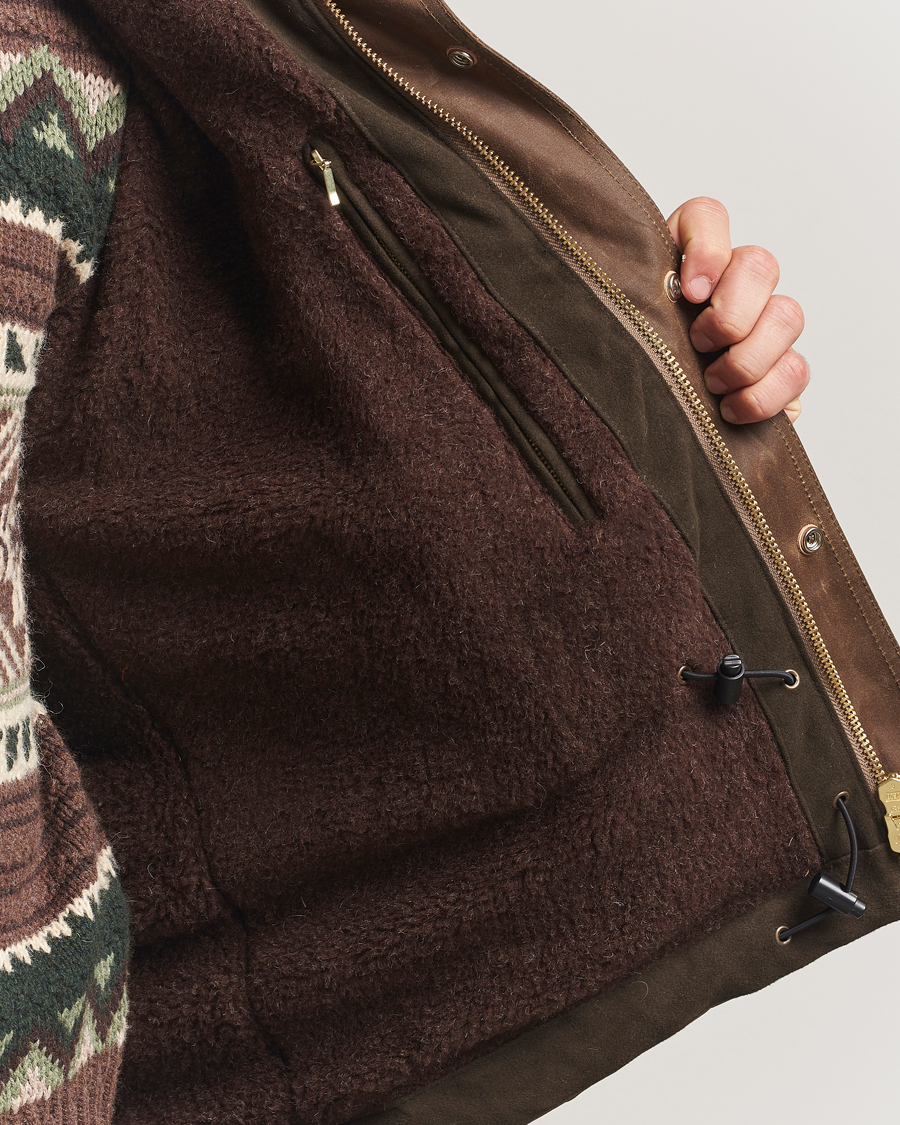 Men | Coats & Jackets | Manifattura Ceccarelli | Mountain Jacket Dark Tan