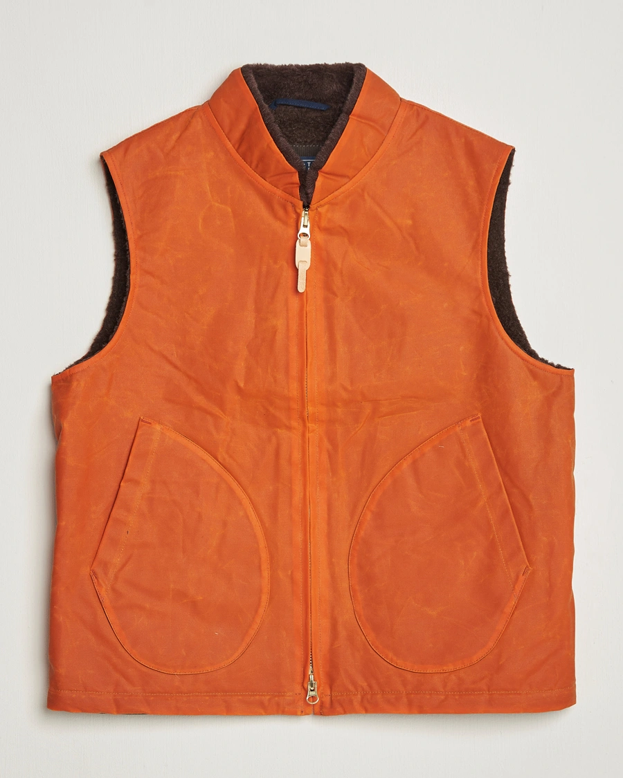 Men | Gilets | Manifattura Ceccarelli | Mountain Vest Orange
