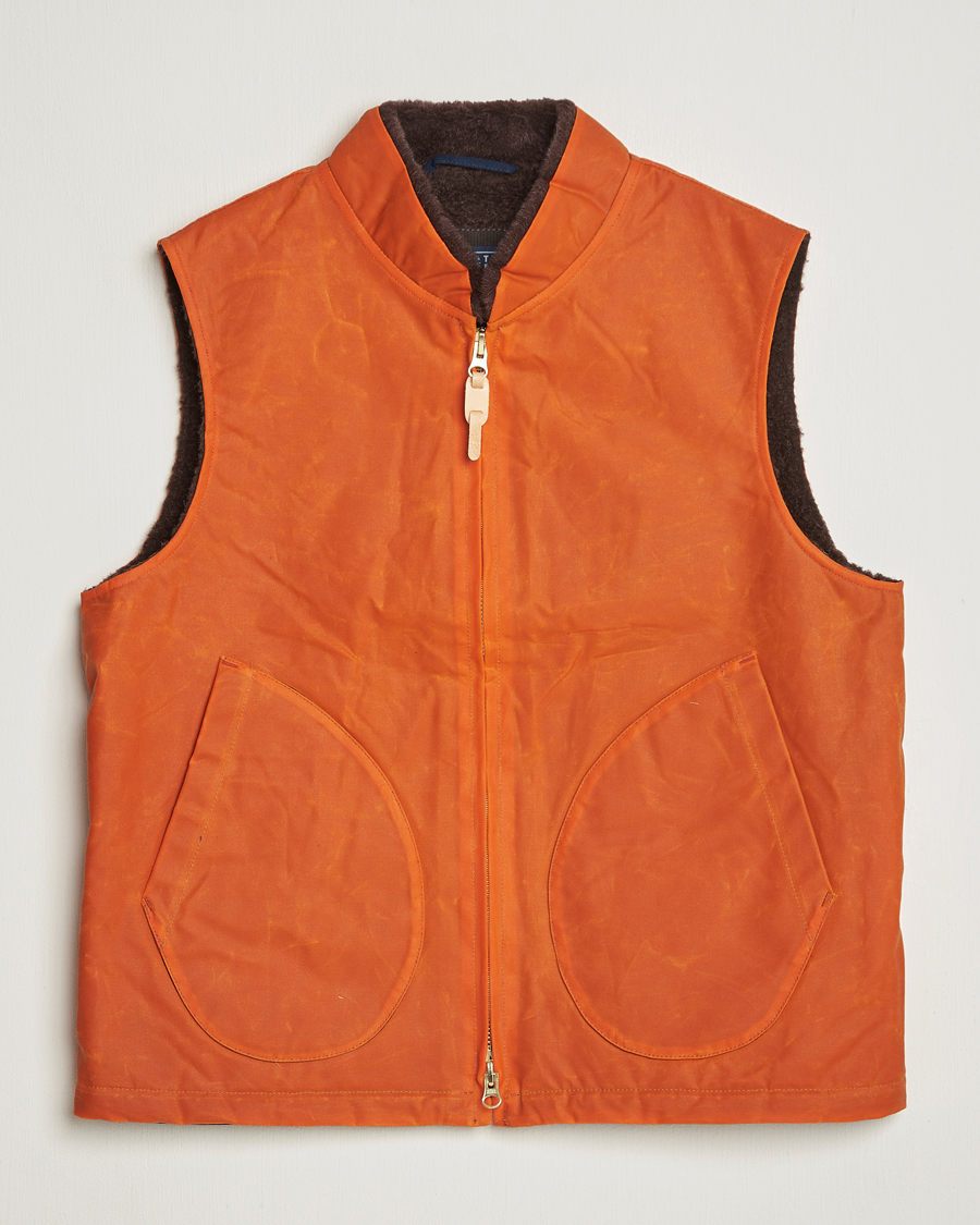 Men | Coats & Jackets | Manifattura Ceccarelli | Mountain Vest Orange