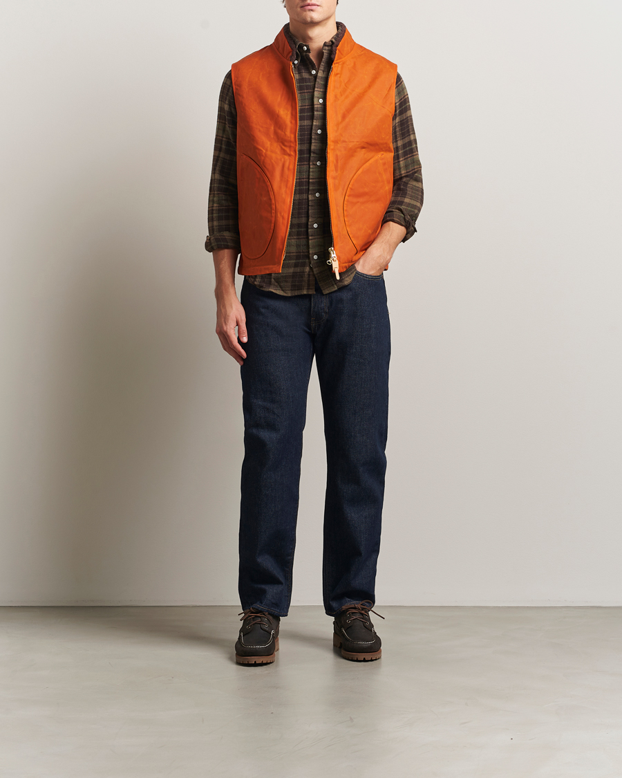 Men | Coats & Jackets | Manifattura Ceccarelli | Mountain Vest Orange