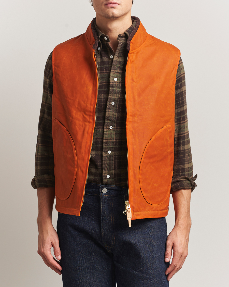 Men | Coats & Jackets | Manifattura Ceccarelli | Mountain Vest Orange