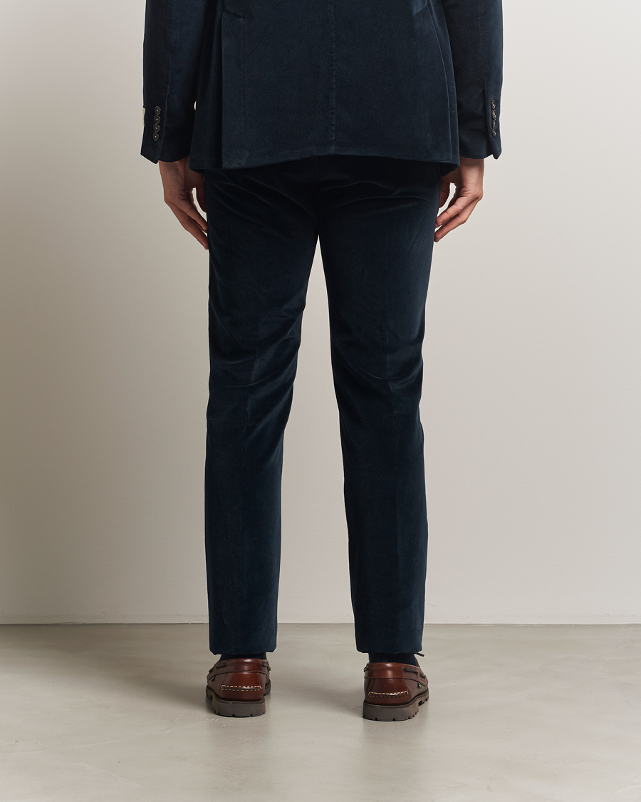 Men | Trousers | Massimo Alba | Mauko Velvet Trousers Navy