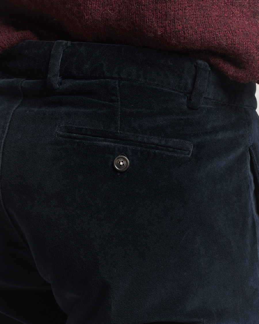 Men | Trousers | Massimo Alba | Mauko Velvet Trousers Navy