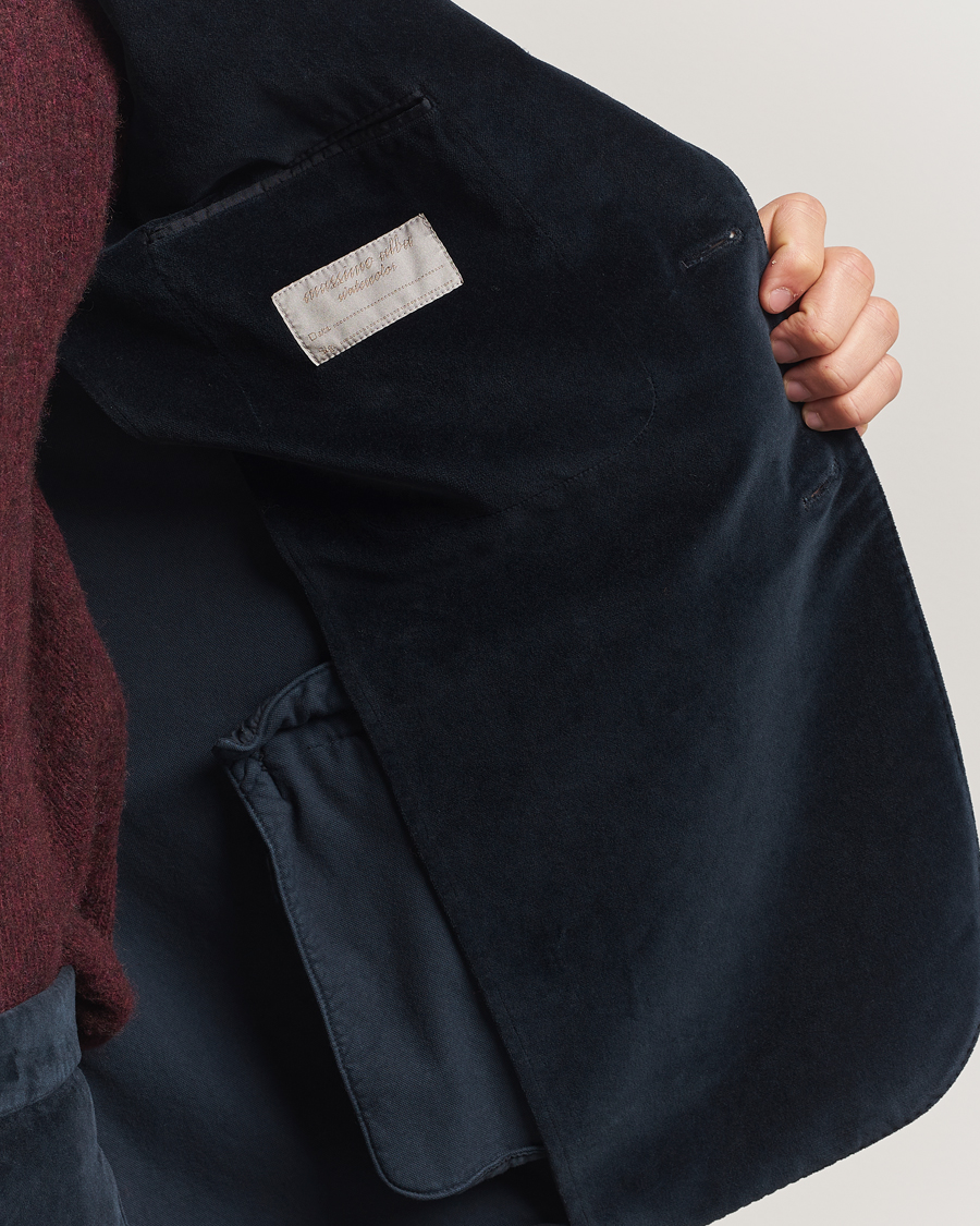 Men | Blazers | Massimo Alba | Catch Velvet Blazer Navy