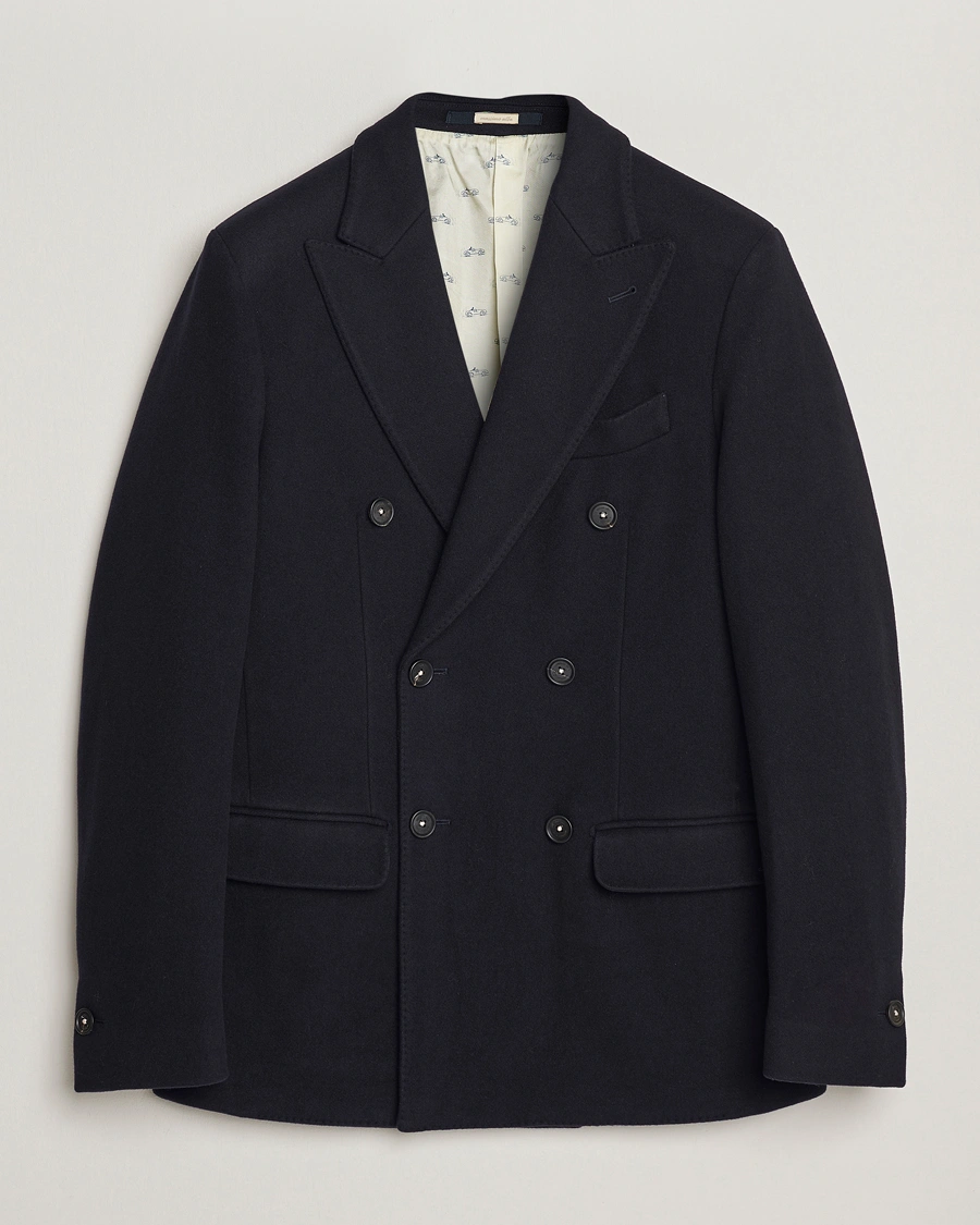 Men | Coats & Jackets | Massimo Alba | Cashmere Peacoat Navy