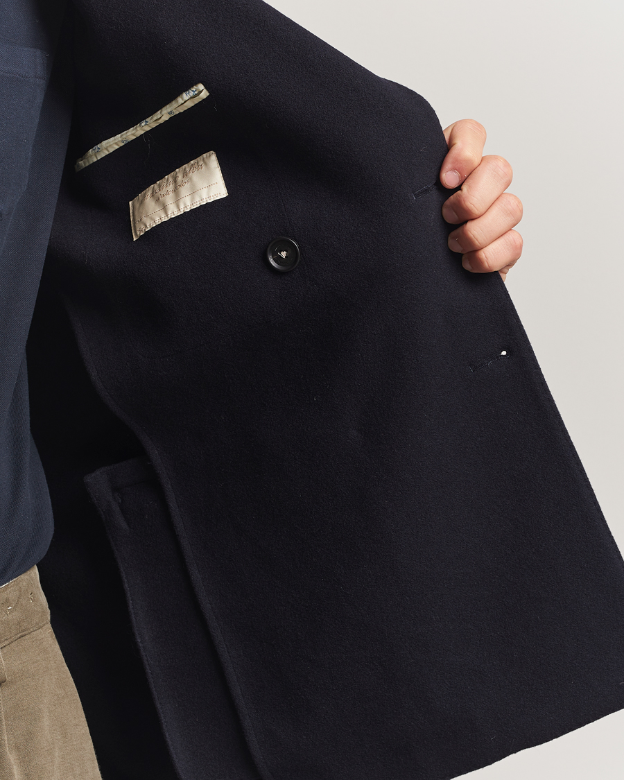 Men | Coats & Jackets | Massimo Alba | Cashmere Peacoat Navy