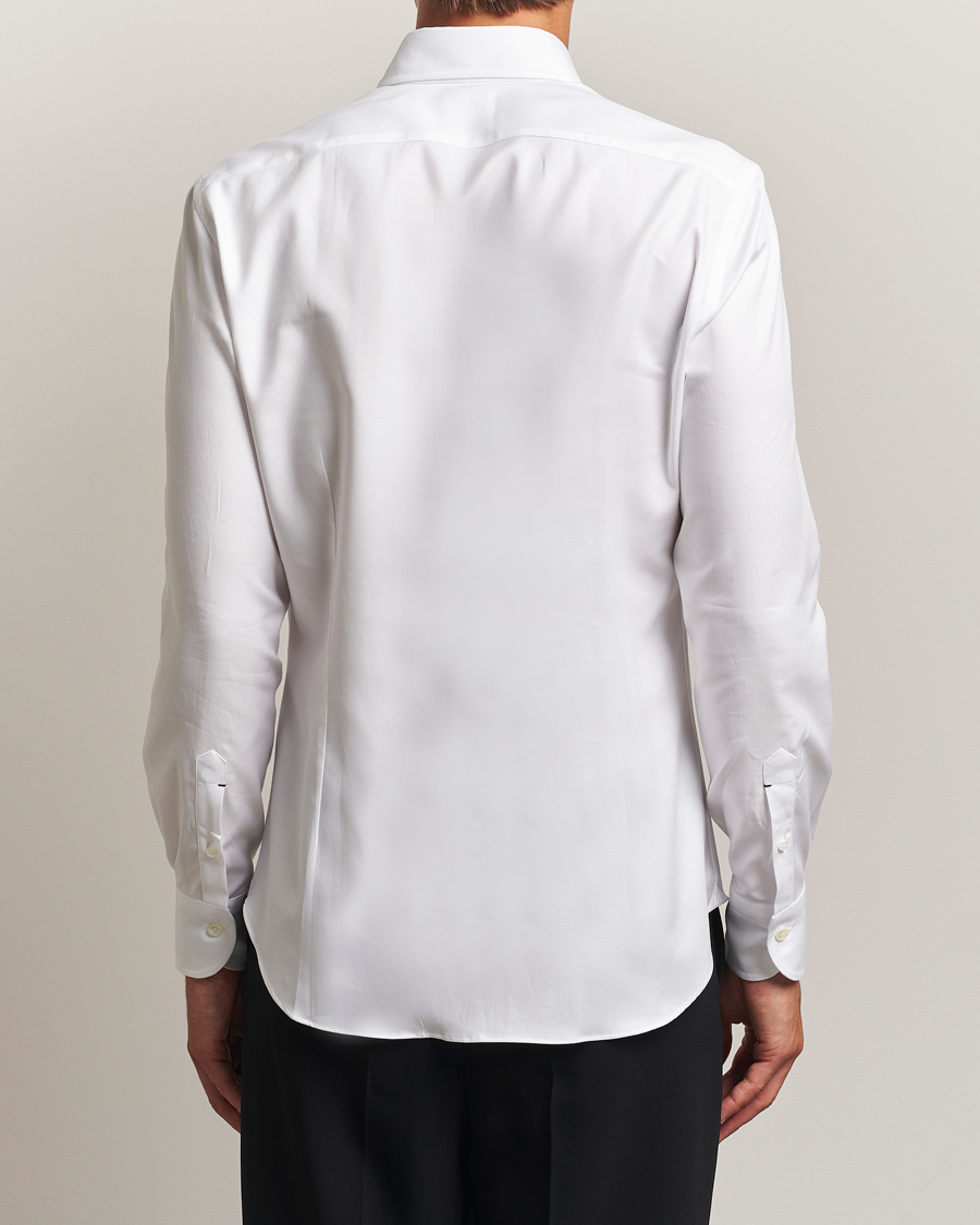 Men | Shirts | Mazzarelli | Soft Cotton Twill Button Down Shirt White