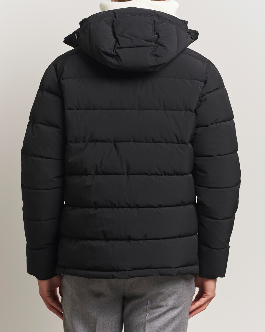 Men | Coats & Jackets | Oscar Jacobson | Hooded Puffer Jacket Black